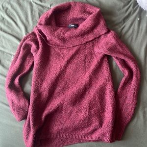 cowl neck sweater